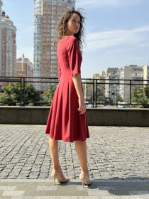 Платье миди CAT ORANGE модель 5792 Платье миди CAT ORANGE модель 5792 Фото