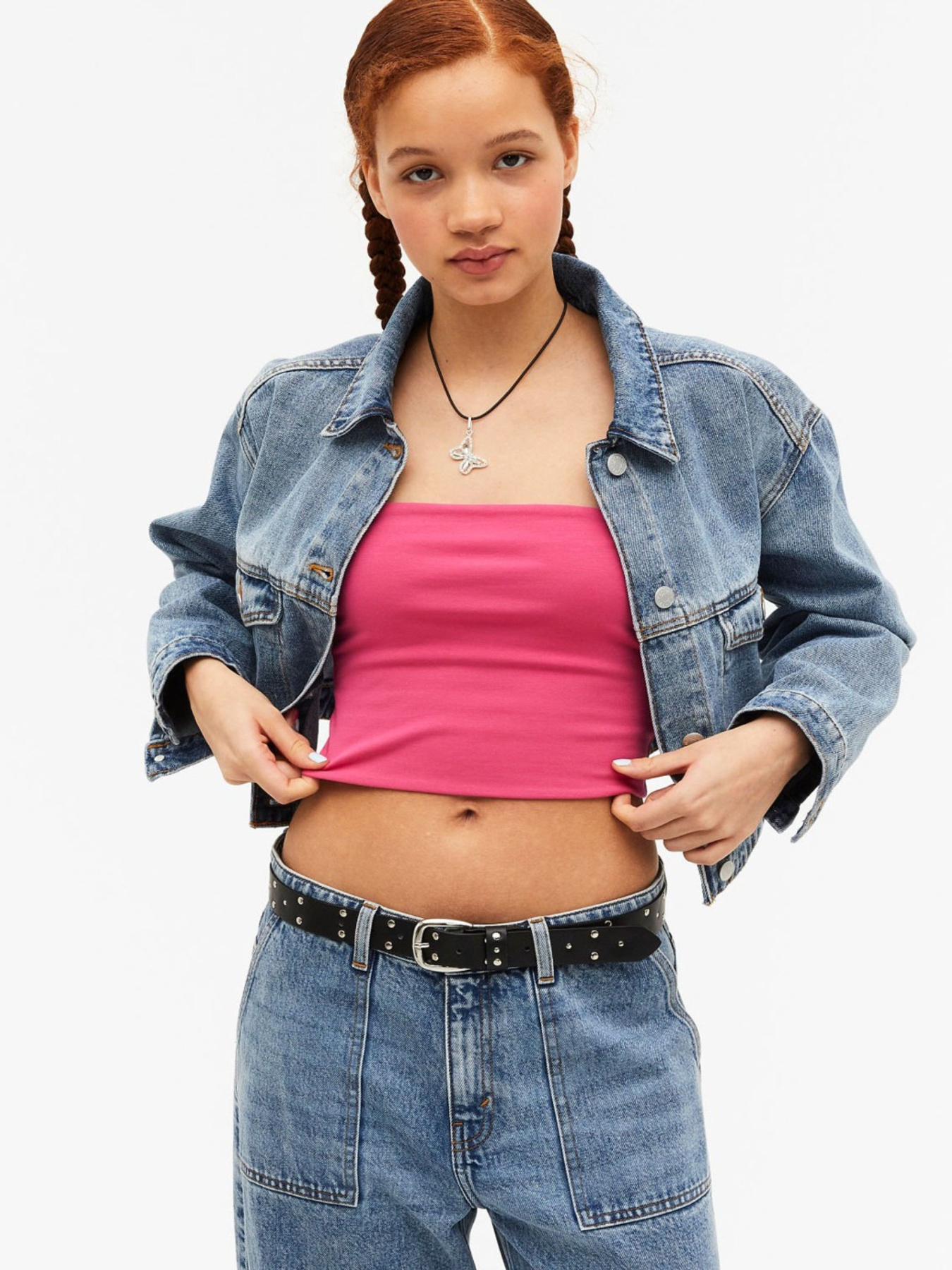 Джинсова куртка Monki модель 75477 Фото