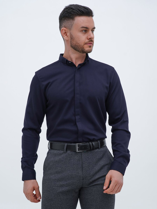 Сорочка повсякденна Trend Collection модель TC12798DarkBlueRBSHKMN Фото