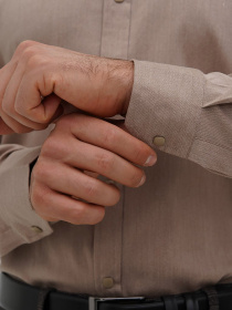 Сорочка Trend Collection модель TC12783BeigeRBSHKMN Фото