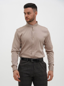 Рубашка повседневная Trend Collection модель TC12783BeigeRBSHKMN Фото