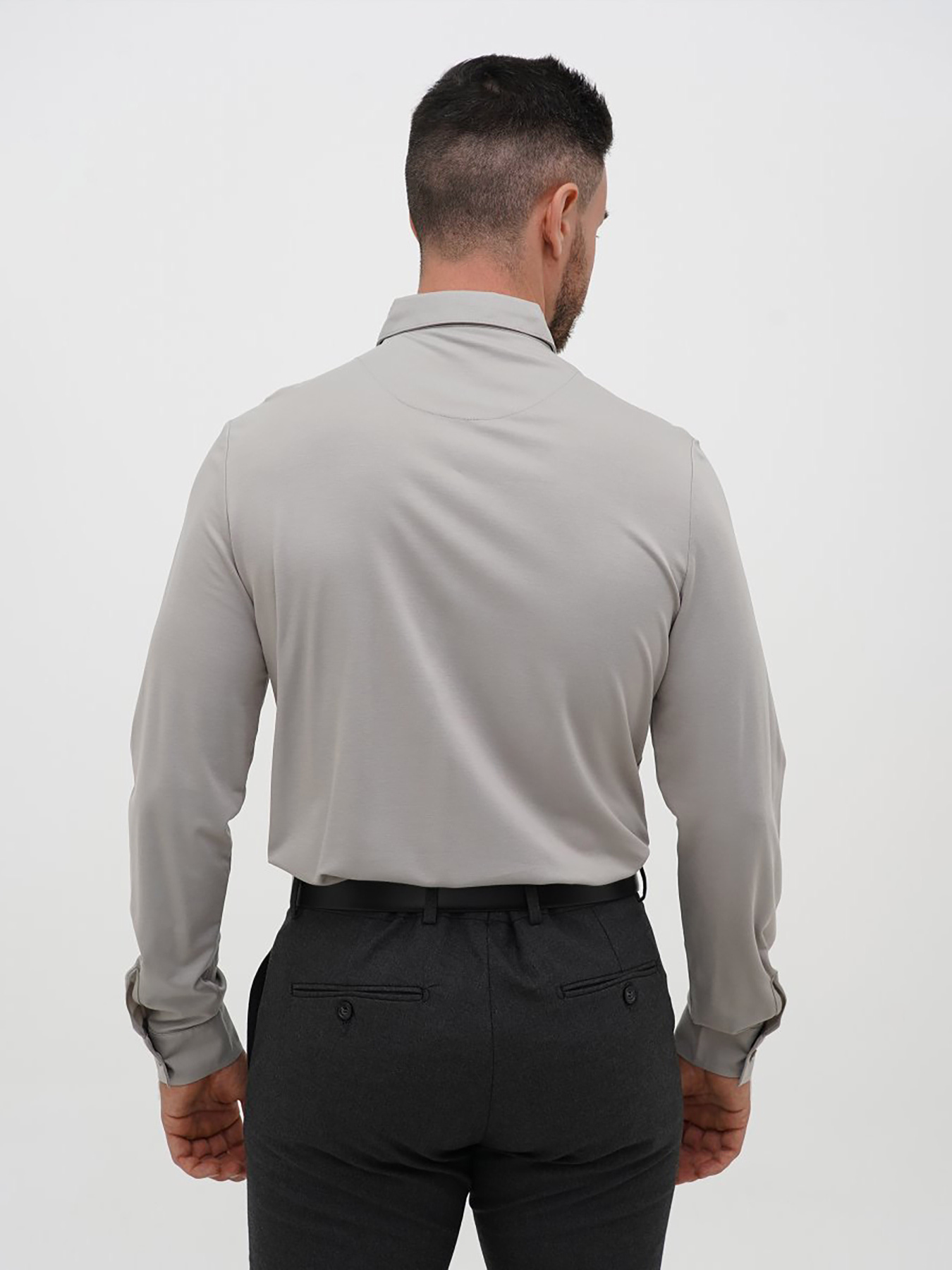 Рубашка повседневная Trend Collection модель TC12734LightGreyRBSHKMN Фото