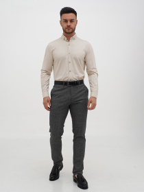 Сорочка повсякденна Trend Collection модель TC12733LightBeigeRBSHKMN Фото