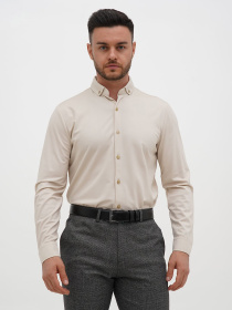 Сорочка повсякденна Trend Collection модель TC12733LightBeigeRBSHKMN Фото