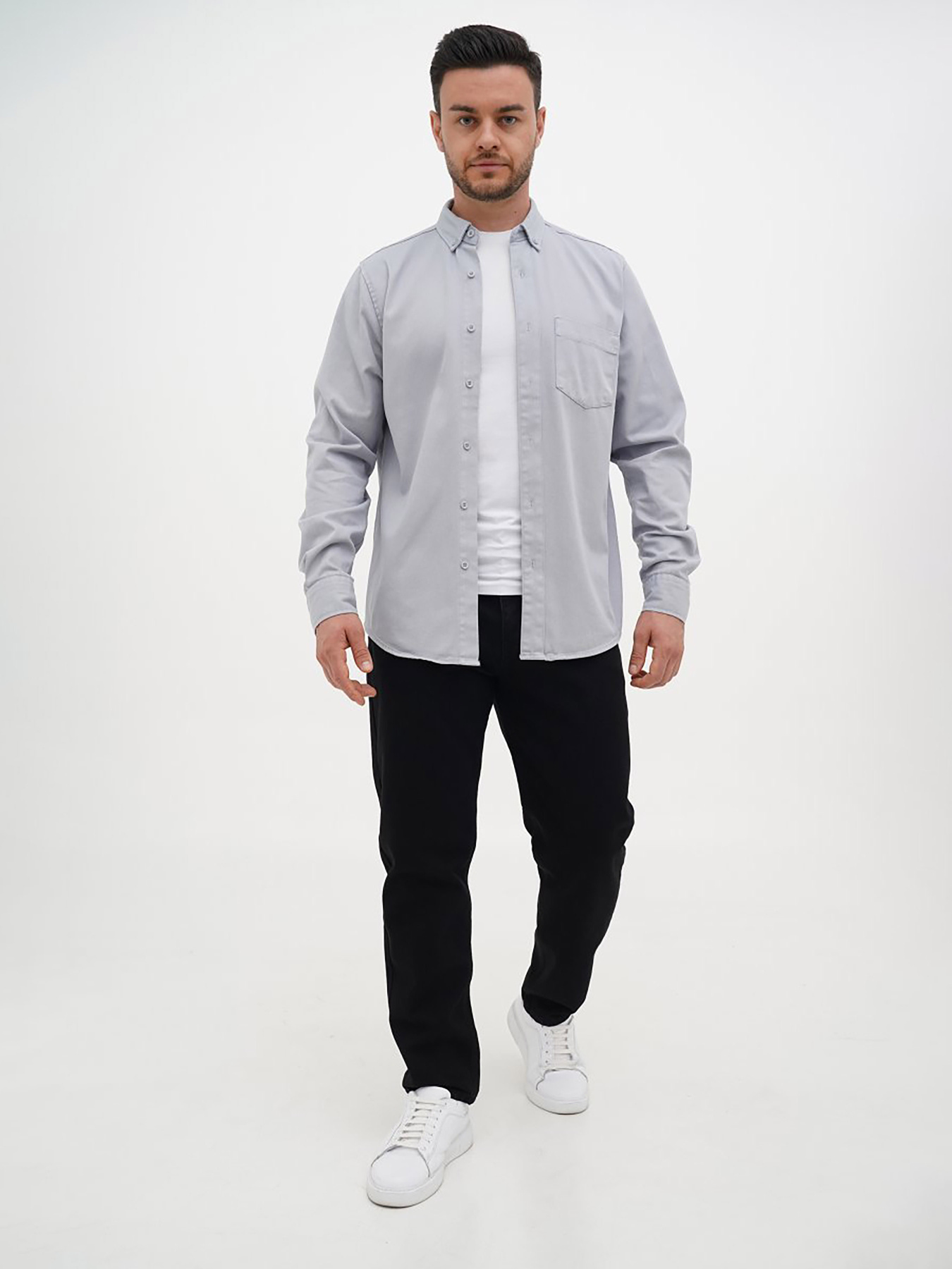 Сорочка Trend Collection модель TC12600LightGreyRBSHKMN Фото