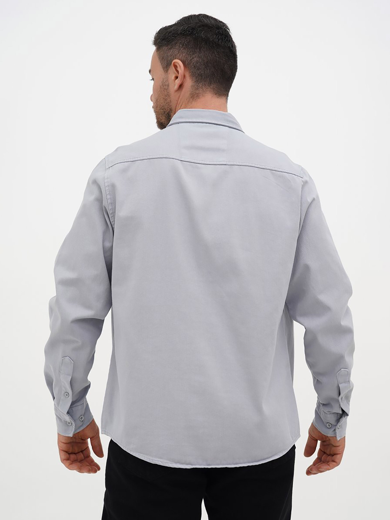 Рубашка повседневная Trend Collection модель TC12600LightGreyRBSHKMN Фото