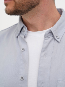 Рубашка повседневная Trend Collection модель TC12600LightGreyRBSHKMN Фото