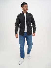 Сорочка Trend Collection модель TC12599BlackGreyRBSHKMN Фото