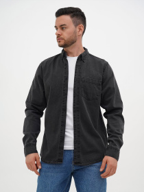 Сорочка Trend Collection модель TC12599BlackGreyRBSHKMN Фото