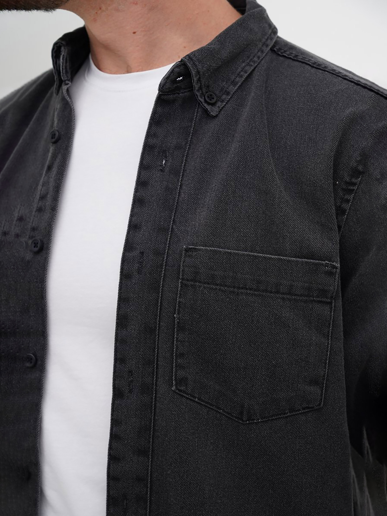 Сорочка повсякденна Trend Collection модель TC12599BlackGreyRBSHKMN Фото