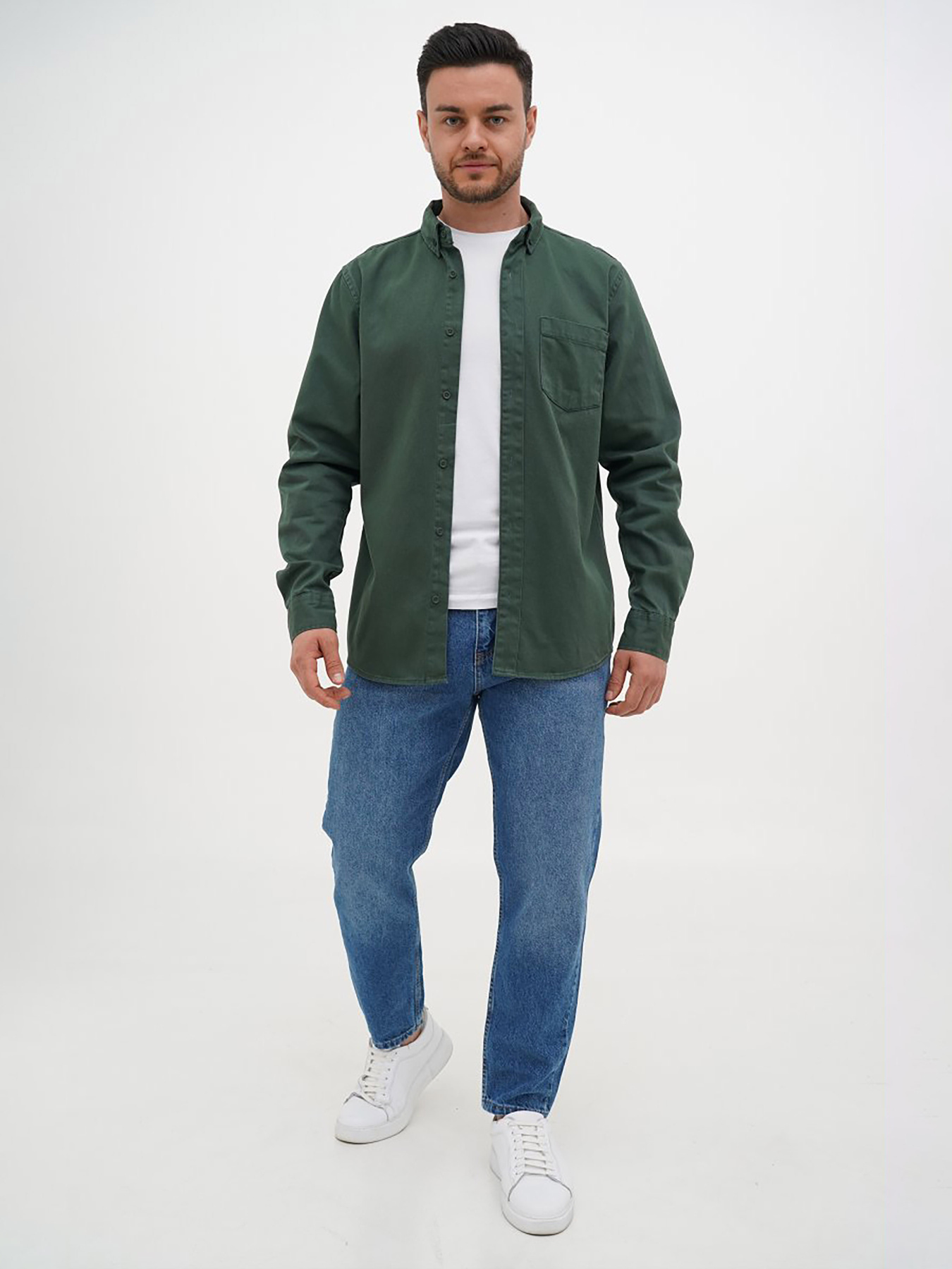 Сорочка Trend Collection модель TC12598EmeraldRBSHKMN Фото