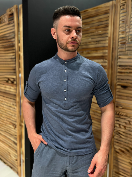 Сорочка Trend Collection модель TC12270BlueRBSHKMN Фото