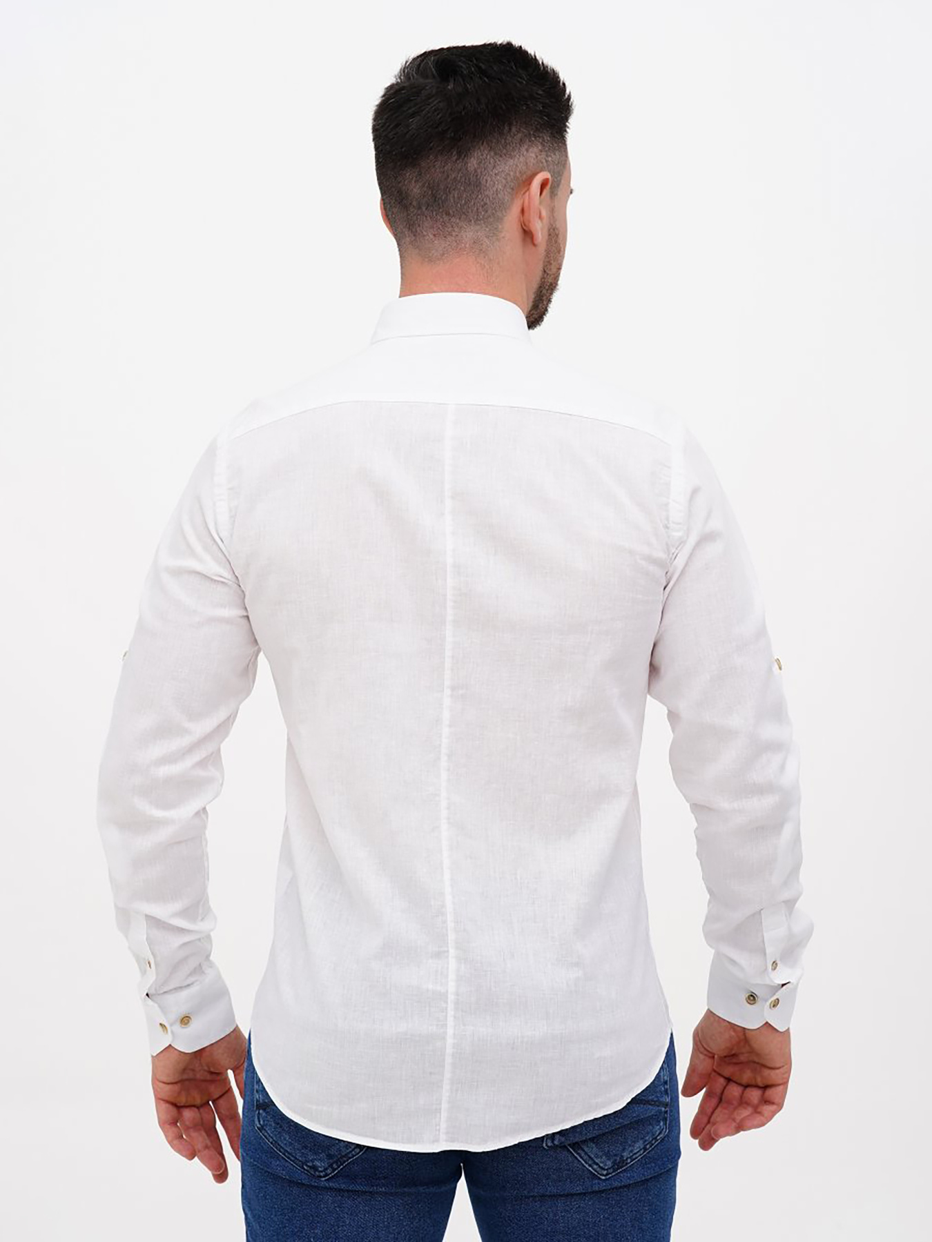 Рубашка повседневная Trend Collection модель TC11523WhiteRBSHKMN Фото