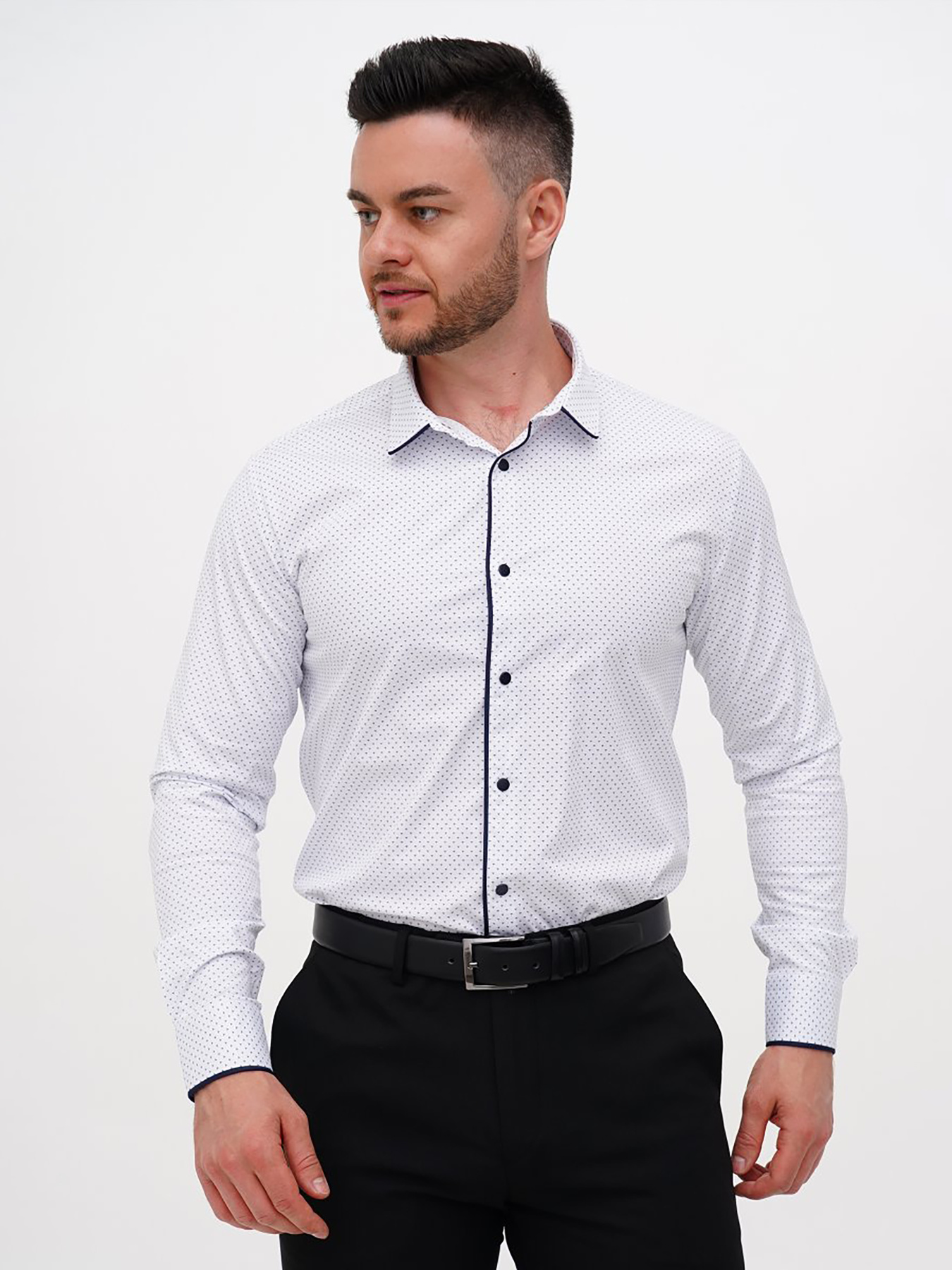 Сорочка Trend Collection модель TC11479WhiteRBSHKMN Фото