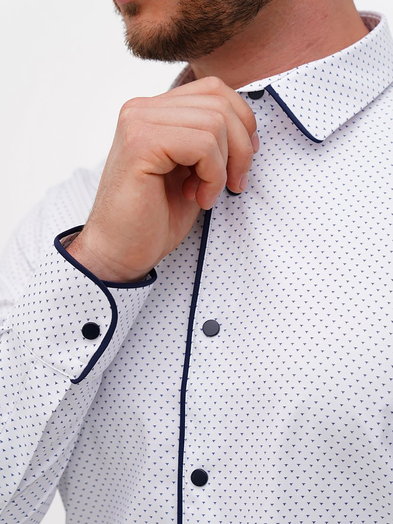 Сорочка Trend Collection модель TC11479WhiteRBSHKMN Фото