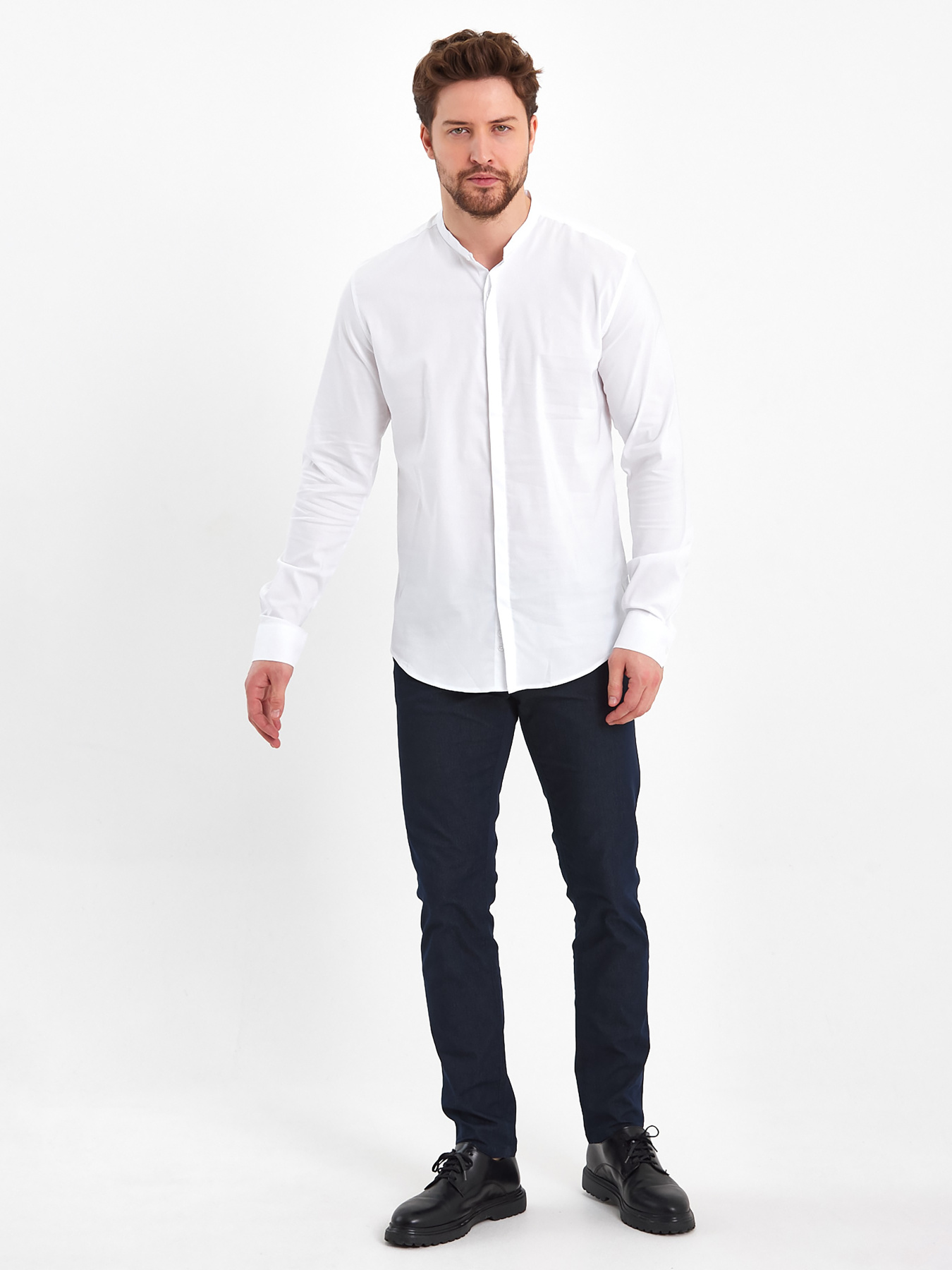 Сорочка Trend Collection модель TC11366WhiteRBSHKMN Фото