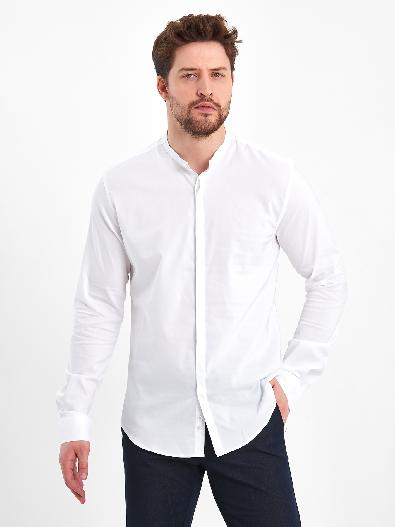 Сорочка Trend Collection модель TC11366WhiteRBSHKMN Фото