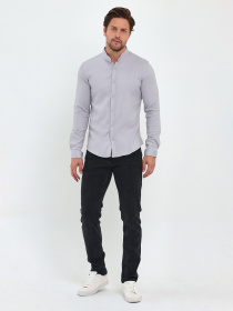 Рубашка повседневная Trend Collection модель TC11358LightGreyRBSHKMN Фото