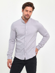 Рубашка повседневная Trend Collection модель TC11358LightGreyRBSHKMN Фото