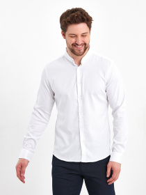 Рубашка повседневная Trend Collection модель TC11356WhiteRBSHKMN Фото