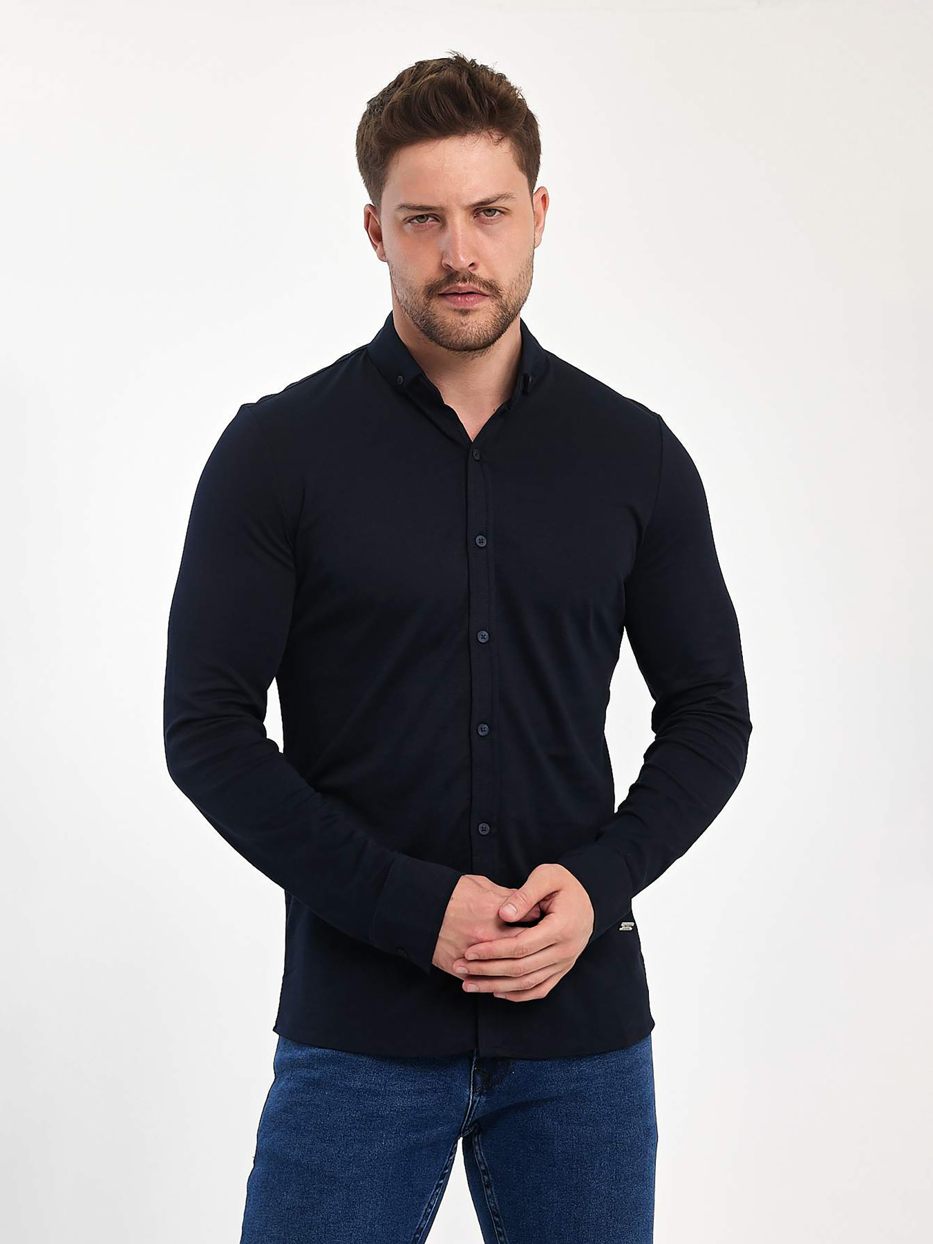 Сорочка Trend Collection модель TC11047DarkBlueRBSHKMN Фото