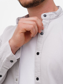 Рубашка повседневная Trend Collection модель TC11025LightGreyRBSHKMN Фото