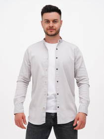 Рубашка повседневная Trend Collection модель TC11025LightGreyRBSHKMN Фото