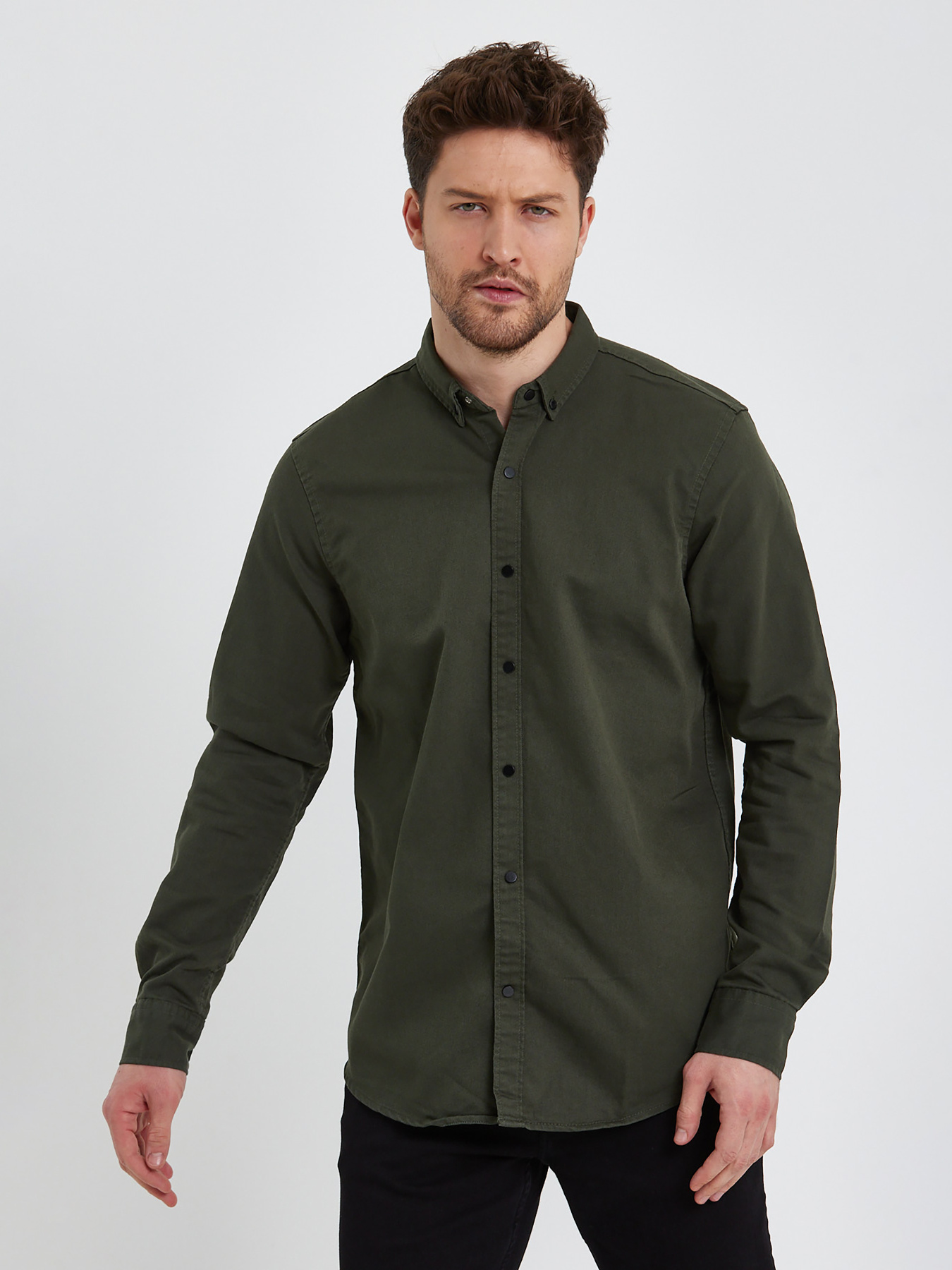 Сорочка Trend Collection модель TC10958KhakiRBSHKMN Фото