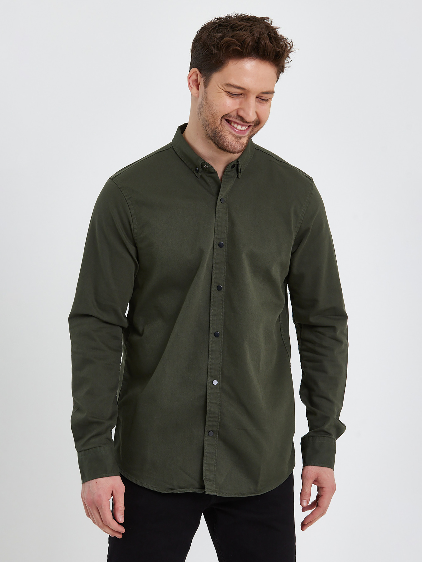 Рубашка повседневная Trend Collection модель TC10958KhakiRBSHKMN Фото