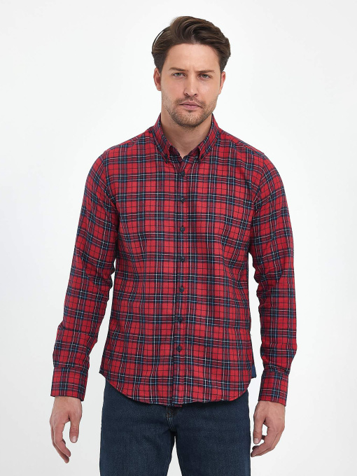 Рубашка повседневная Trend Collection модель TC10226RedRBSHKMN Фото