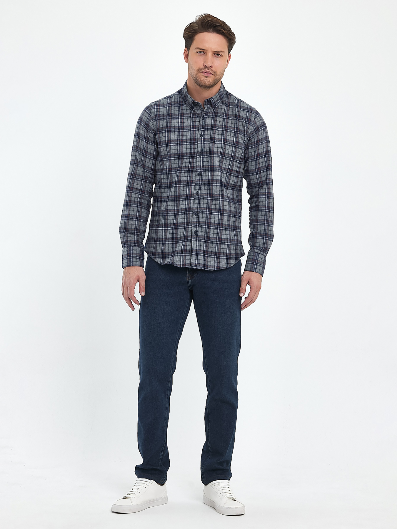 Рубашки Trend Collection модель TC10225GreyRBSHKMN Фото