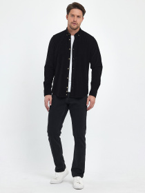 Рубашка повседневная Trend Collection модель TC10223BlackRBSHKMN Фото