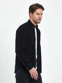 Рубашка повседневная Trend Collection модель TC10223BlackRBSHKMN Фото