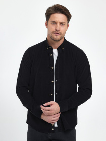 Рубашка повседневная Trend Collection модель TC10223BlackRBSHKMN Фото