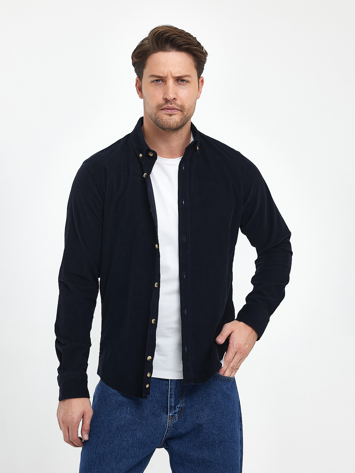 Сорочка Trend Collection модель TC10222DarkBlueRBSHKMN Фото