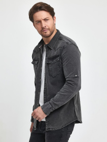 Сорочка Trend Collection модель TC9996BlackGreyRBSHKMN Фото