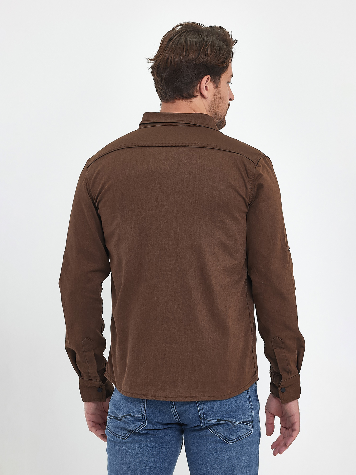 Сорочка Trend Collection модель TC9995BrownRBSHKMN Фото