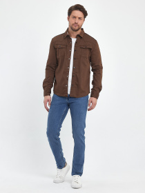 Рубашка повседневная Trend Collection модель TC9995BrownRBSHKMN Рубашка повседневная Trend Collection модель TC9995BrownRBSHKMN Фото