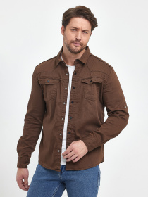 Рубашка повседневная Trend Collection модель TC9995BrownRBSHKMN Рубашка повседневная Trend Collection модель TC9995BrownRBSHKMN Фото