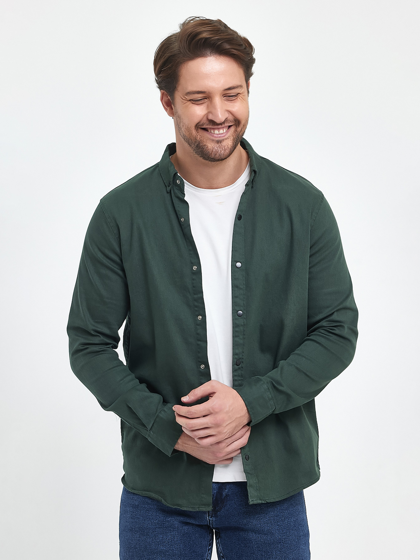 Сорочка Trend Collection модель TC9821GreenRBSHKMN Фото