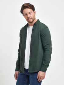 Рубашка повседневная Trend Collection модель TC9821GreenRBSHKMN Фото