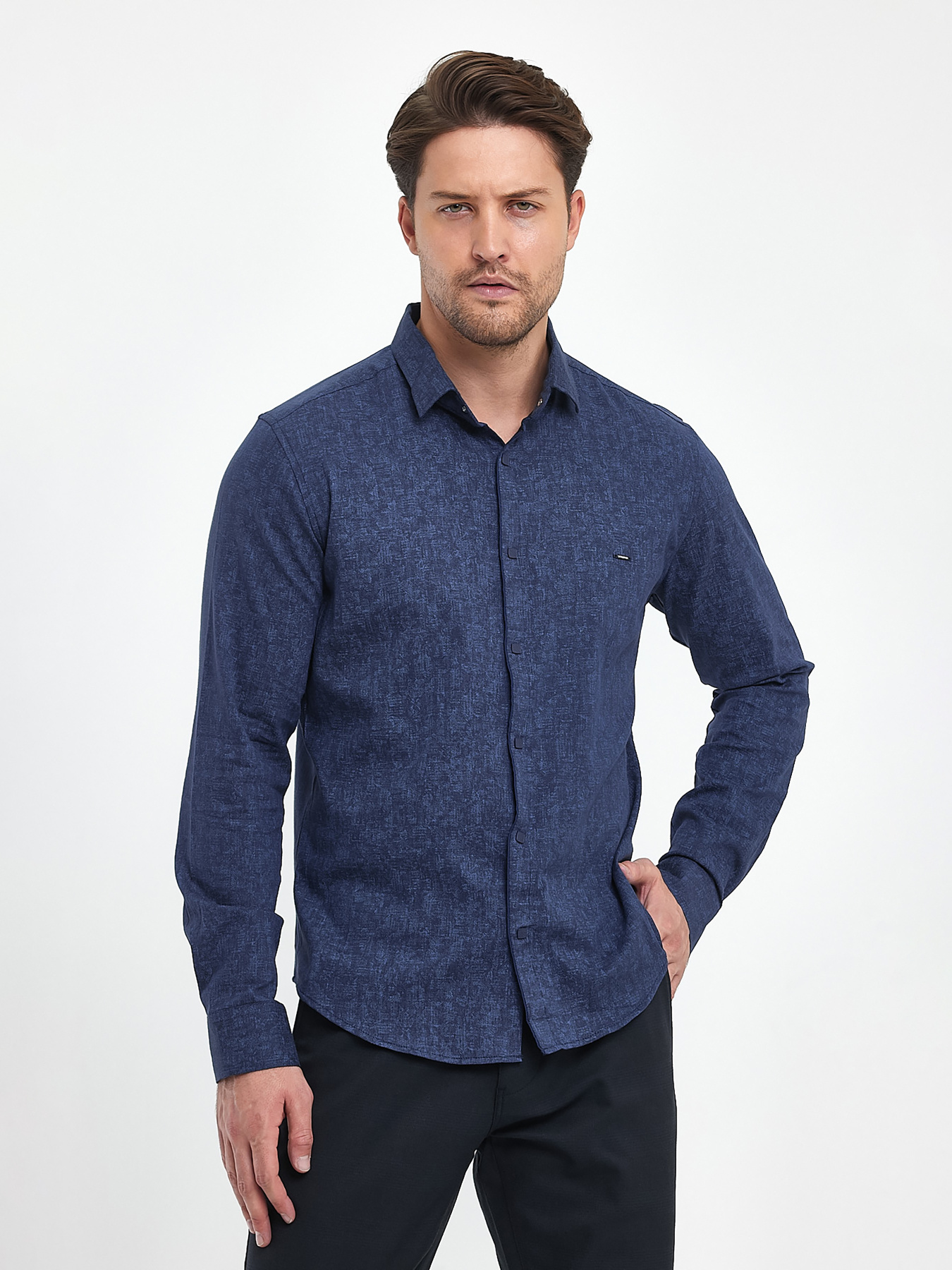 Сорочка Trend Collection модель TC9712BlueRBSHKMN Фото