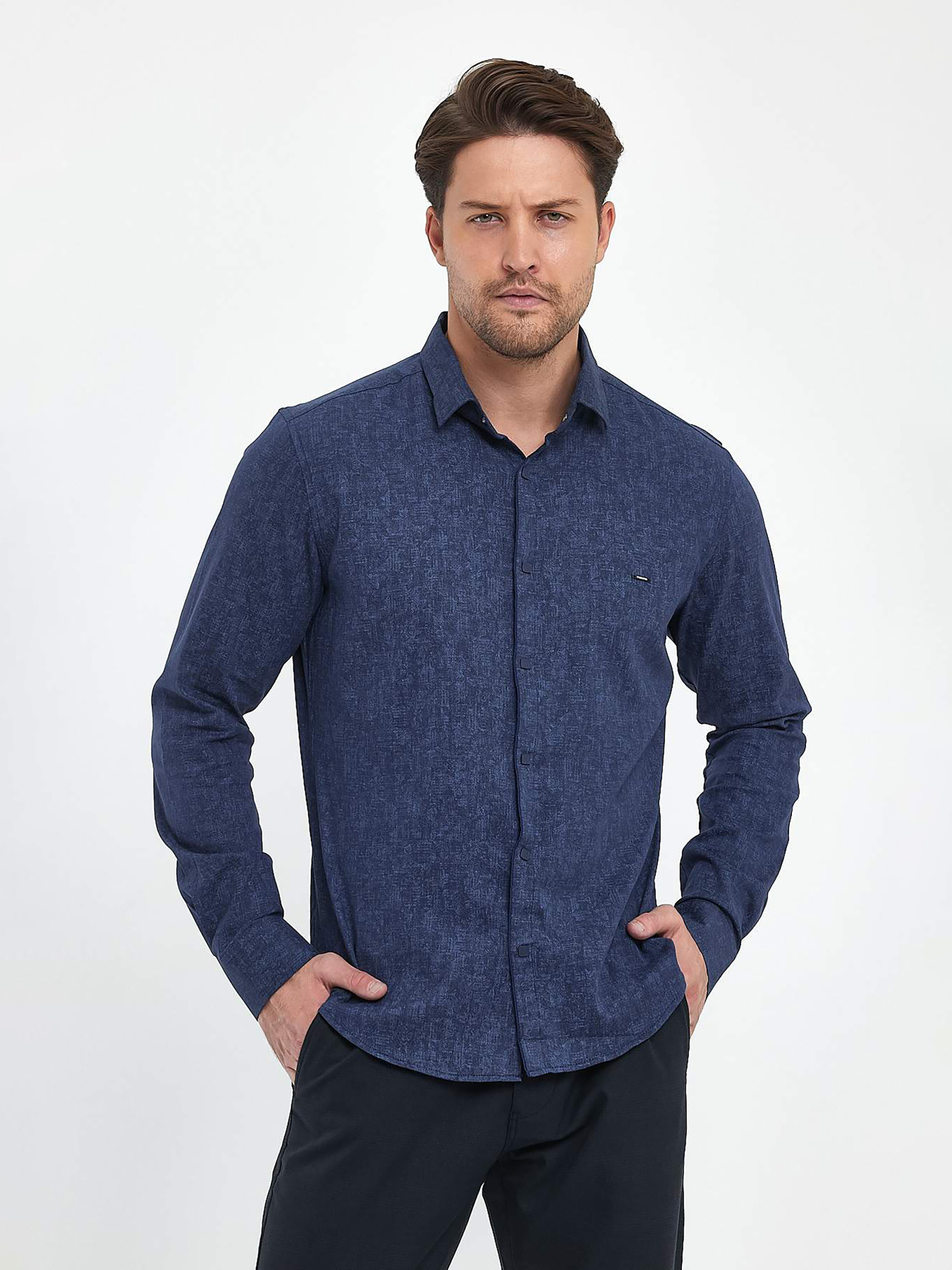 Сорочка Trend Collection модель TC9712BlueRBSHKMN Фото