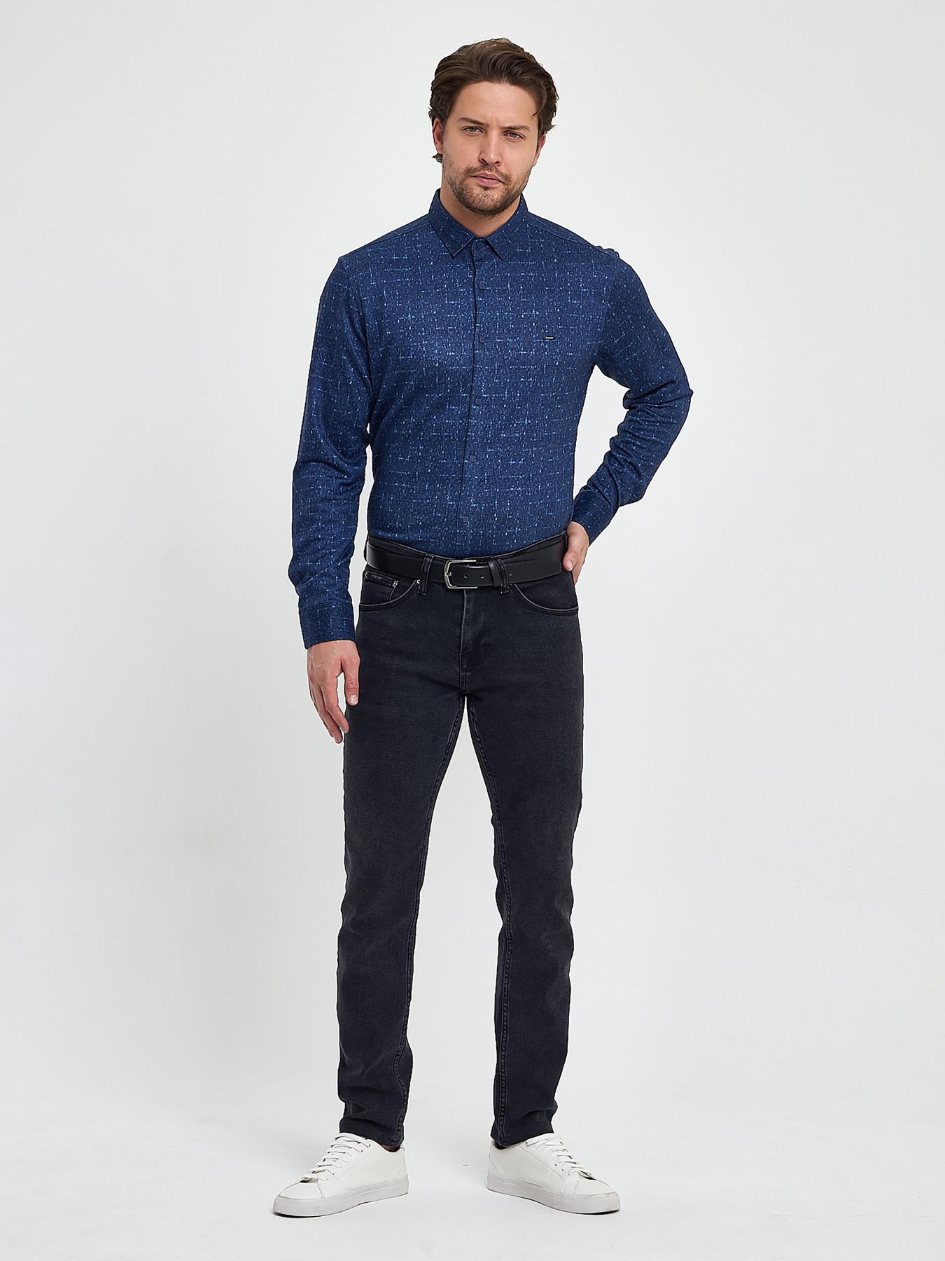 Сорочка Trend Collection модель TC9563BlueRBSHKMN Фото