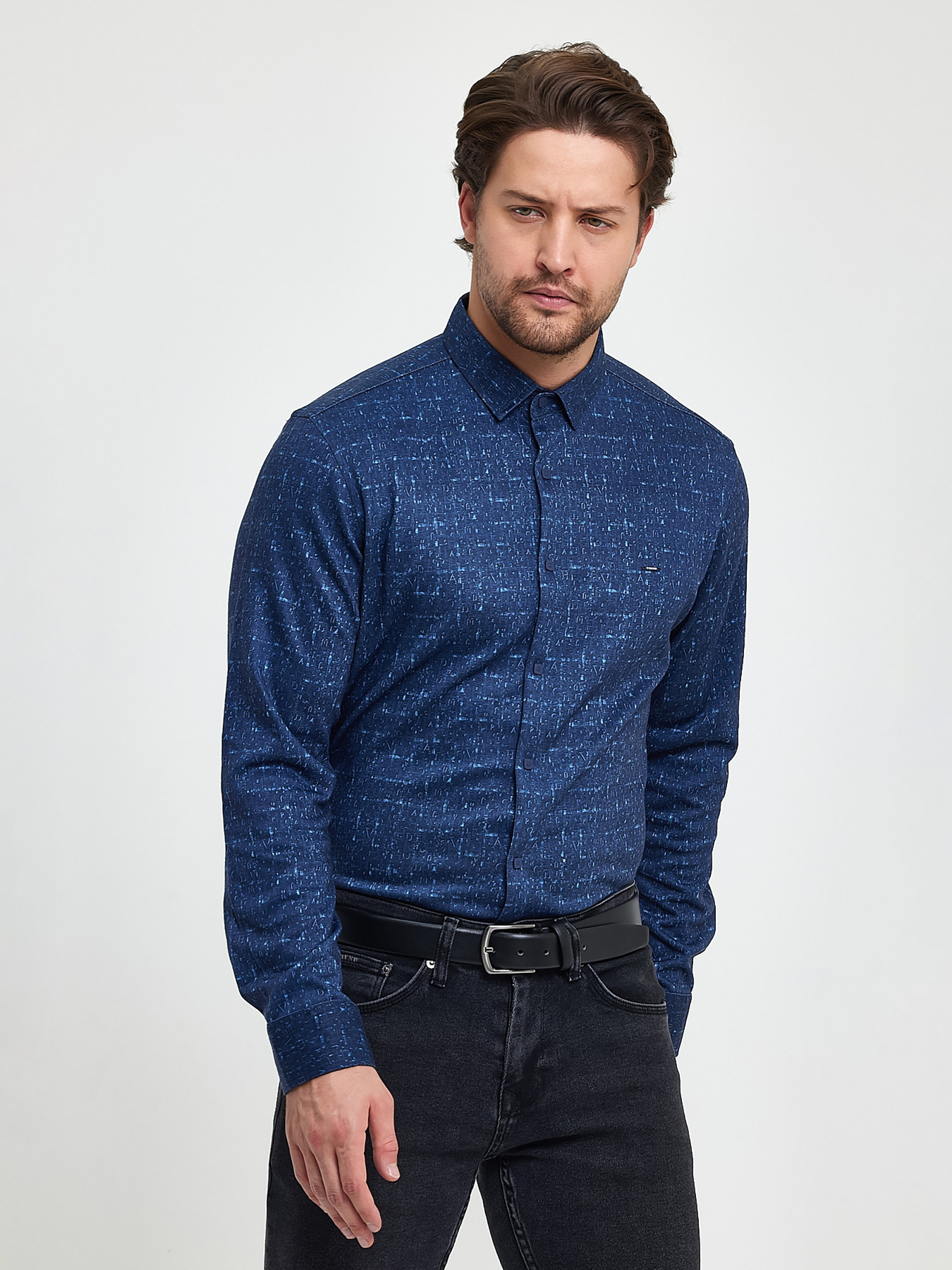 Рубашка повседневная Trend Collection модель TC9563BlueRBSHKMN Рубашка повседневная Trend Collection модель TC9563BlueRBSHKMN Фото