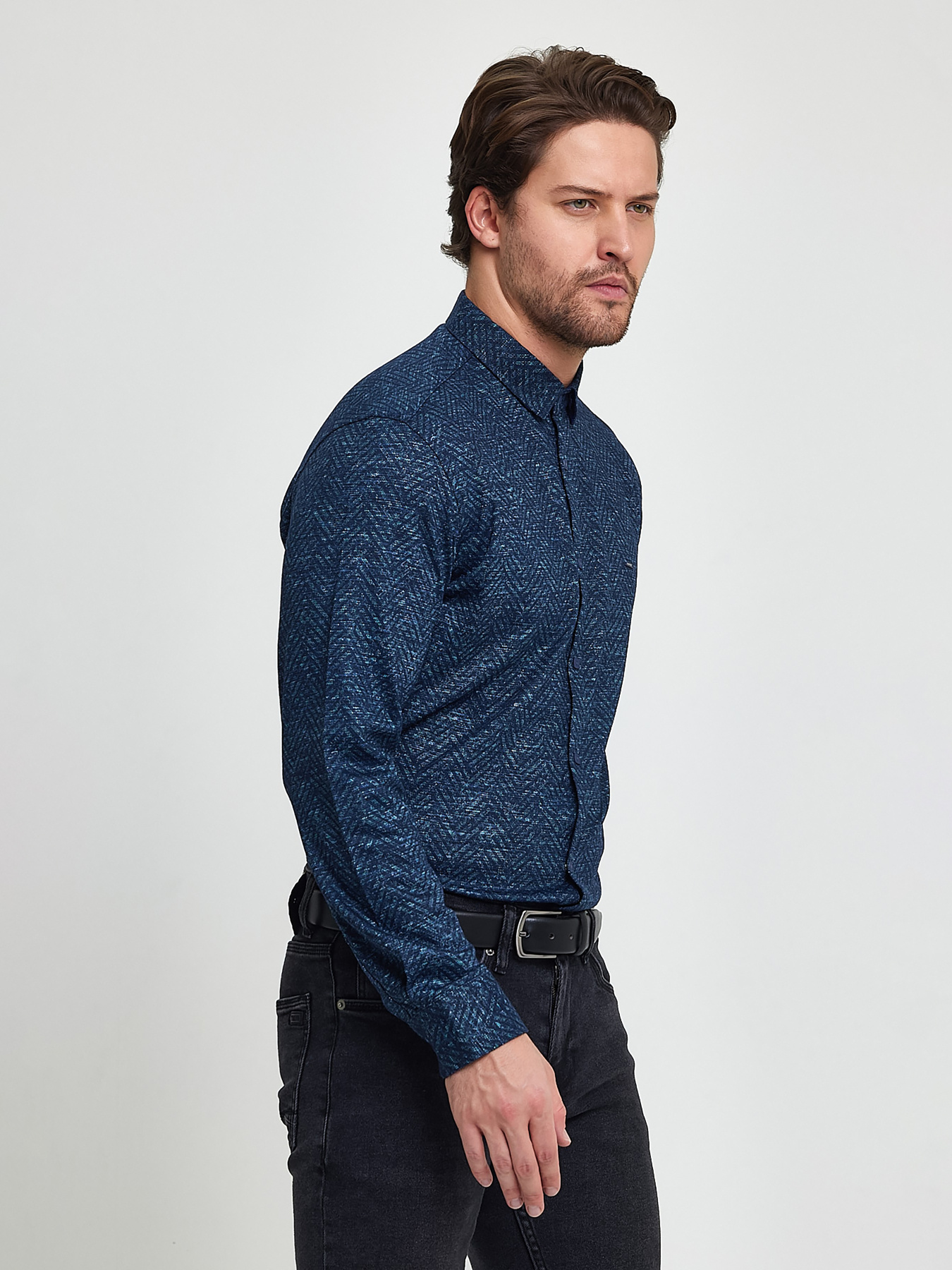 Сорочка Trend Collection модель TC9558BlueGreenRBSHKMN Фото