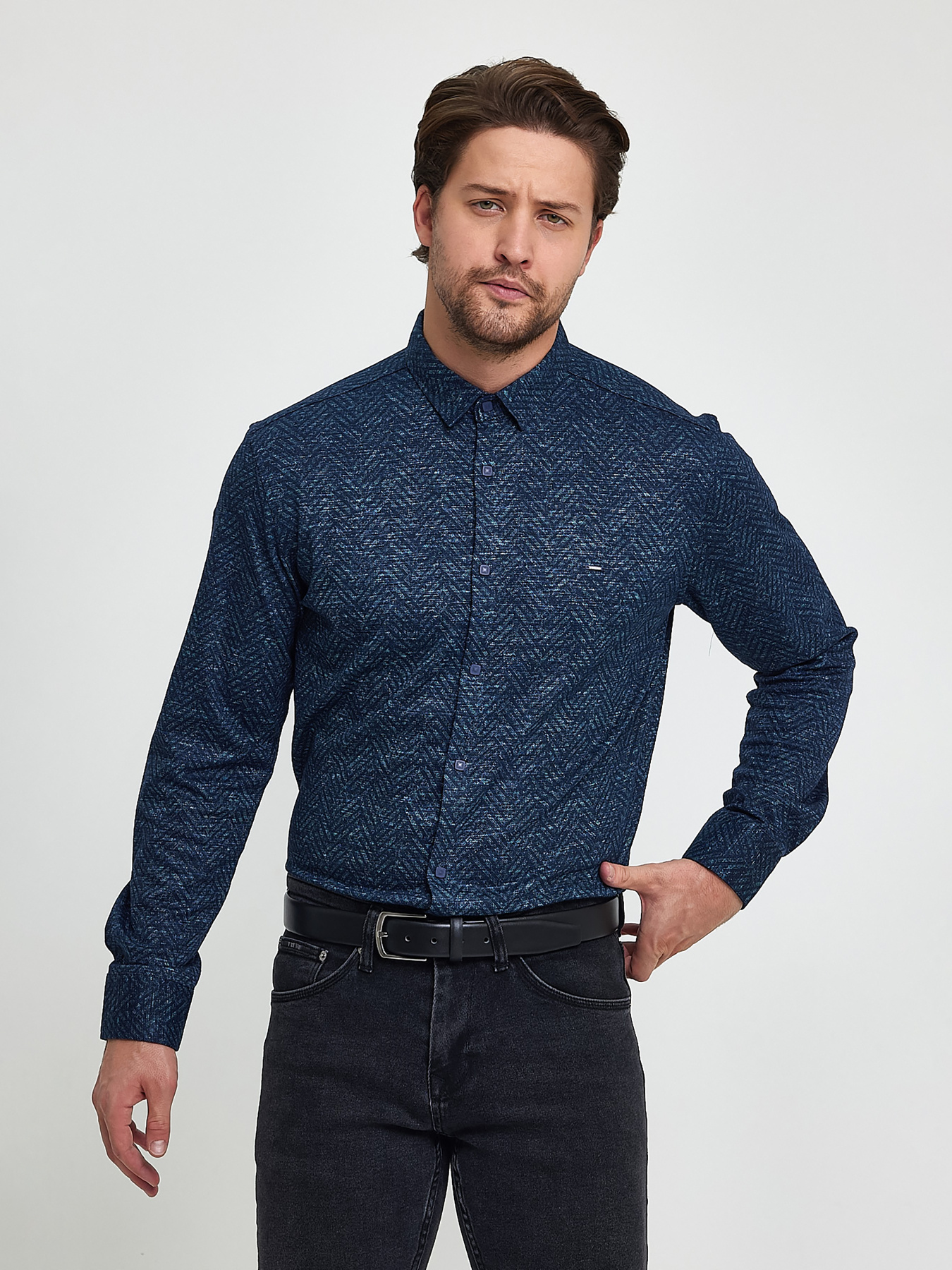 Сорочка Trend Collection модель TC9558BlueGreenRBSHKMN Фото