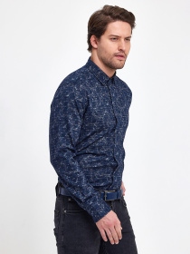 Сорочка Trend Collection модель TC9557BlueBrownRBSHKMN Фото