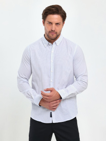 Рубашка повседневная Trend Collection модель TC9460WhiteRBSHKMN Фото