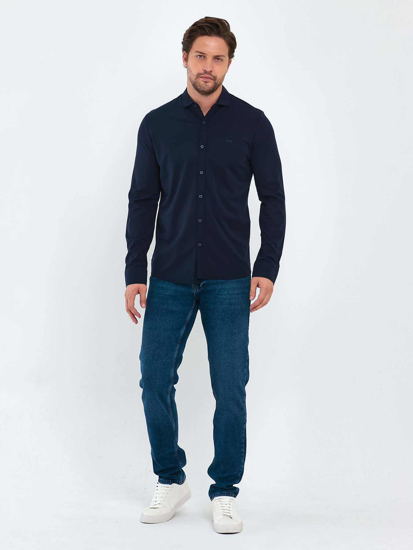 Сорочка Trend Collection модель TC9403BlueRBSHKMN Фото